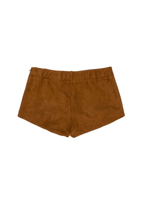 Shorts in tessuto renna Lù-Lù BY MISS GRANT | LL4487CIOCCOLATO